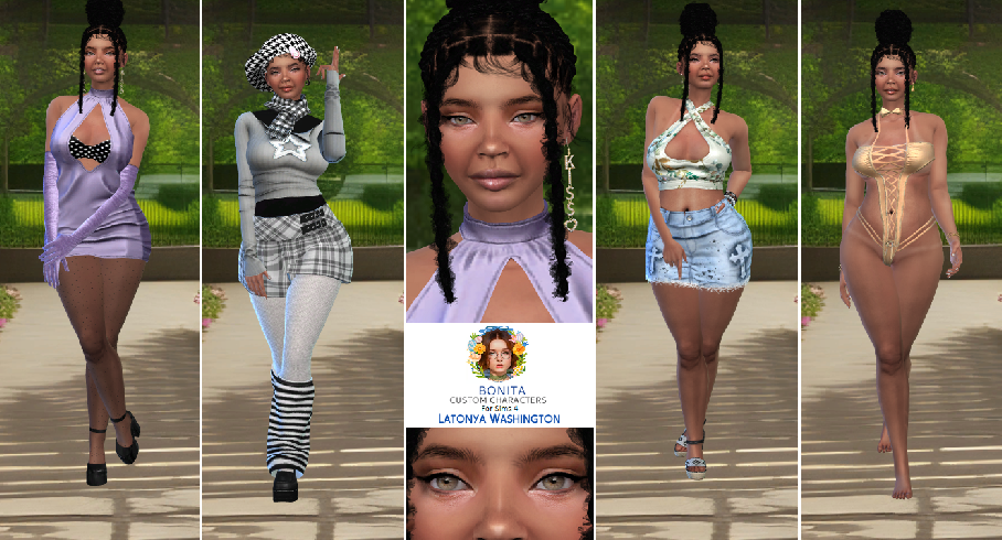 sims high detail download black girls female Latonya Washington by Bonita100 Full CAS Preview
