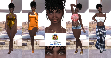 Ayanda Khumalo new custom character Sims 4 CAS outfit preview - thumbnail