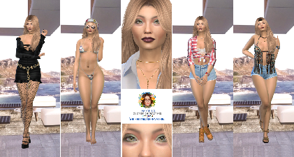 Valentina Berenstein new custom character Sims 4 CAS outfit preview - thumbnail