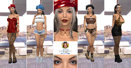 Rocio Rojas new custom character Sims 4 CAS outfit preview - thumbnail