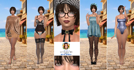 Eleni Papadaki new custom character Sims 4 CAS outfit preview - thumbnail