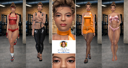 Sandra Restrepo new custom character Sims 4 CAS outfit preview - thumbnail